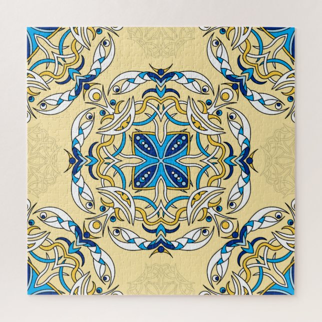 Patchwork Arabisches Florales Vintage-Textil (Vertikal)