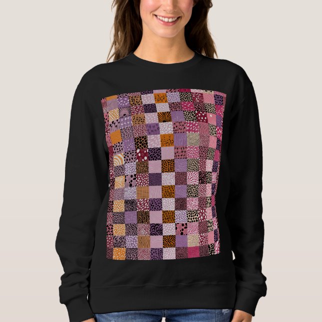 Patchwork-Ästhetik-Sweatshirt Sweatshirt (Vorderseite)