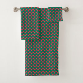 Patchwork Bangladesch Flag Muster Badhandtuch Set