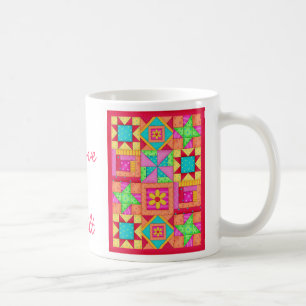 Patchwork Block Quilt-Tasse Kaffeetasse