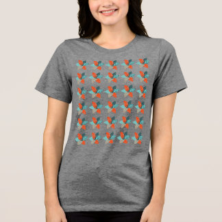Patchwork-Blume Tri-Blend Shirt