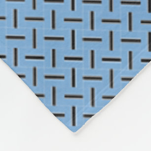 Patchwork Botswana Flaggenmuster Fleecedecke