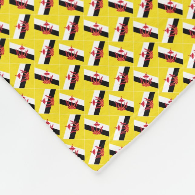 Patchwork Brunei Flag Muster Fleecedecke (Ecke)