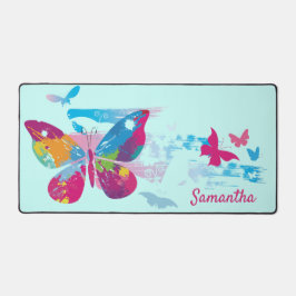 Patchwork Butterflies Design Desk Mat Schreibtischunterlage