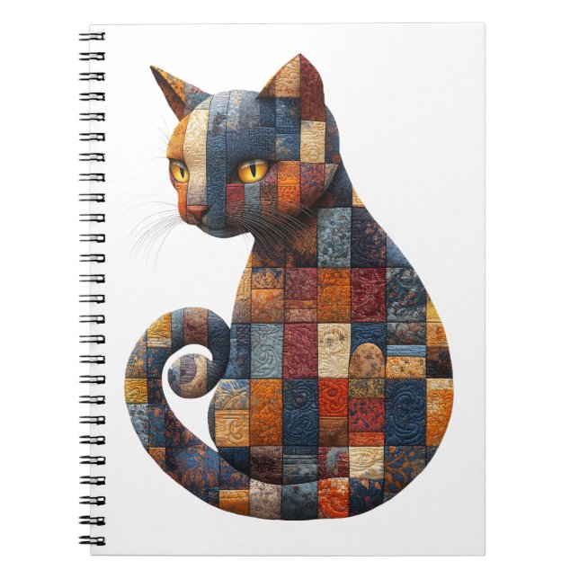 Patchwork-Chat-Notebook Notizblock (Vorderseite)
