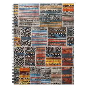 Patchwork-Collage: Quilt-Muster-Extravaganz Notizblock