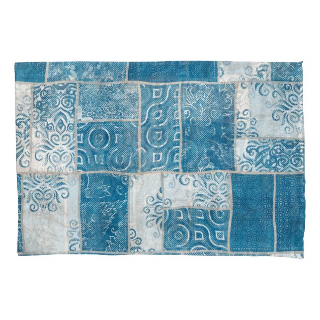 Patchwork-Collage: Quilt Pattern Mix Kissenbezug (Vorderseite)