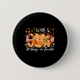 Patchwork Coquette Pumpkin mit Gott Alle Dinge sin Button