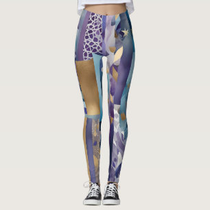 Patchwork-Decken-Leggings Leggings