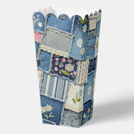 Patchwork Denim Geschenkschachtel