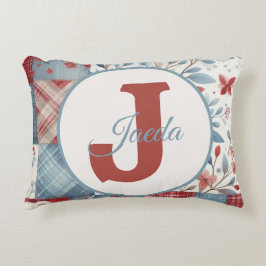 Patchwork Denim Koala Throw Pillow Dekokissen