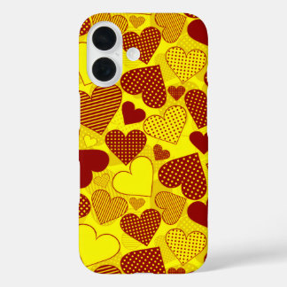 'Patchwork des HERZENS' iPhone 16 Hülle