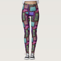 Patchwork Doll Kostüme Leggings