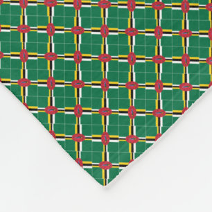 Patchwork Dominica Flag Muster Fleecedecke