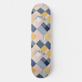 Patchwork-Effekt Blumenfaser Gemusterter CottageCo Skateboard