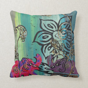 Patchwork-Elefant-Kissen Kissen