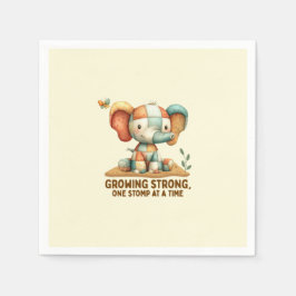 Patchwork Elephant “Growing Strong Serviette