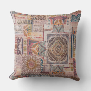 Patchwork ethnique Coussin Abstrait