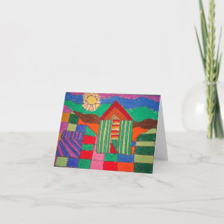 ‚Patchwork Farm‘ (Ölpasten und -pen) Karte