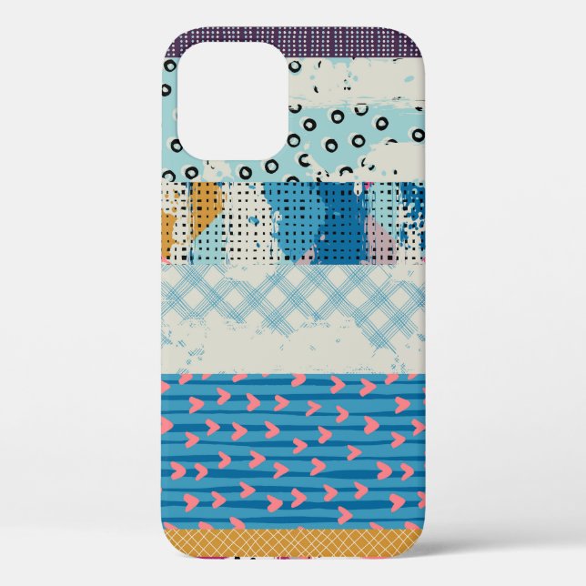 Patchwork-Fliesen Nahtloses Muster Case-Mate iPhone Hülle (Rückseite)