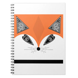 Patchwork Fox, applique Fox, Fox, Kinder Notizblock