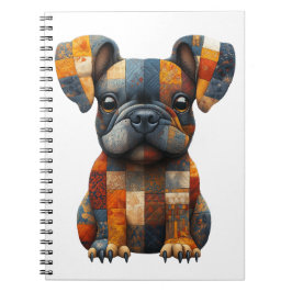 Patchwork French Bulldog-Notebook Notizblock
