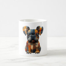 Patchwork French Bulldog Tasse