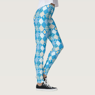 Patchwork für Daisy Chain Imitate zum Anpassen Leggings