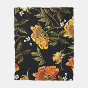 Patchwork Gentle: HandZeichnend Design Fleecedecke