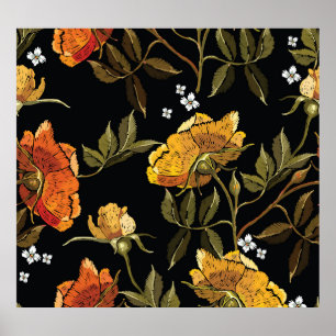 Patchwork Gentle: HandZeichnend Design Poster