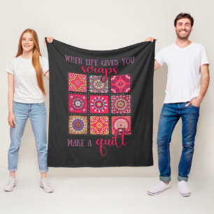 Patchwork-Geschenk für Quilter Fleecedecke
