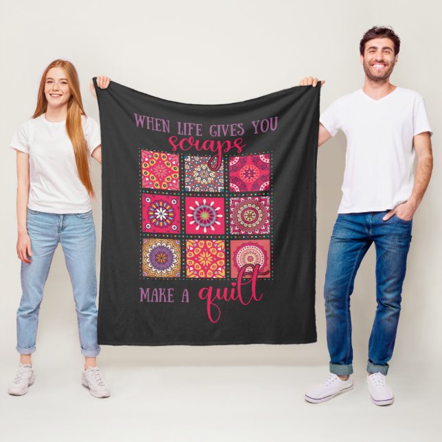 Patchwork-Geschenk für Quilters Fleecedecke (Beispiel)