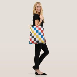 Patchwork Grid für Primärfarben Tasche