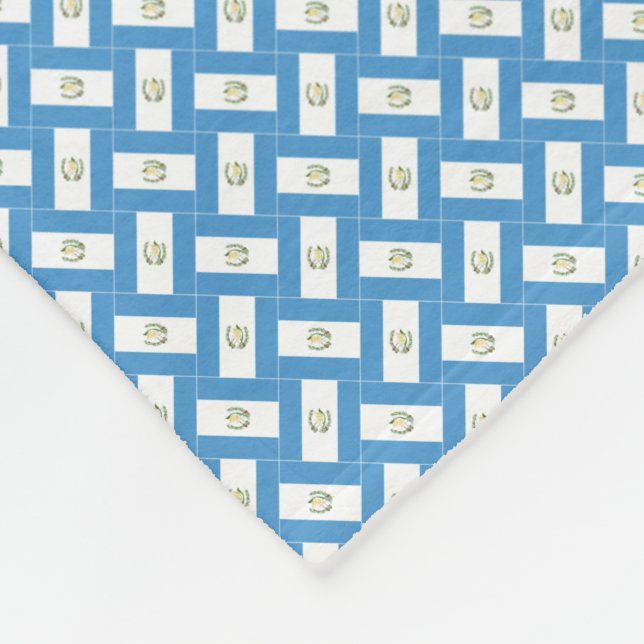 Patchwork Guatemala Flaggenmuster Fleecedecke (Ecke)