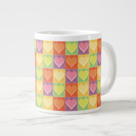Patchwork Herz Jumbo-Tasse