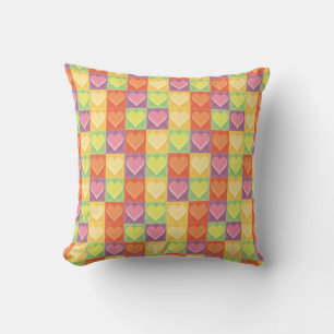 Patchwork Herz Kissen