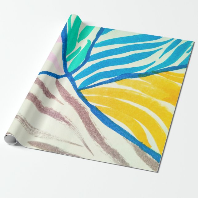 Patchwork-Hintergrund mit verschiedenen Mustern Geschenkpapier (Ungerollt)