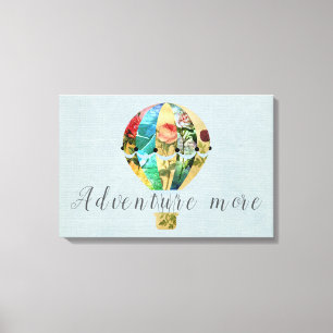 Patchwork Hot Air Ballon Canvas Print Leinwanddruck