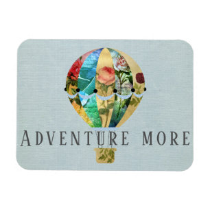 Patchwork Hot Air Ballon Magnet