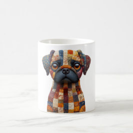 Patchwork Hund-Tasse Kaffeetasse