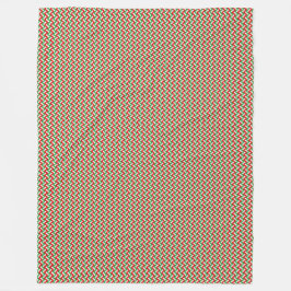 Patchwork Iran Flag Pattern Fleecedecke