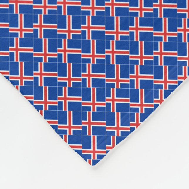 Patchwork Island Flag Pattern Fleecedecke (Ecke)