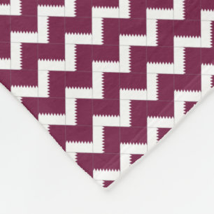 Patchwork Katar Flag Muster Fleecedecke