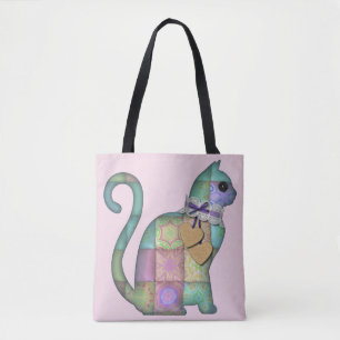 Patchwork-Katzenspielbeutel Tasche
