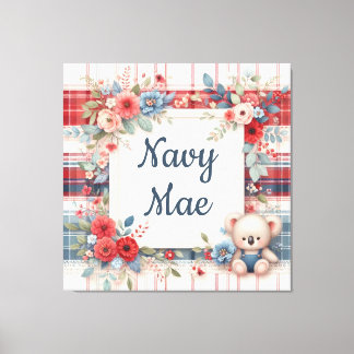 Patchwork Koala Coordinating Canas Print Leinwanddruck