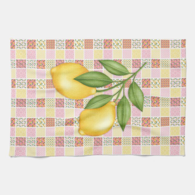 Patchwork Lemon Geschirrtuch (Horizontal)