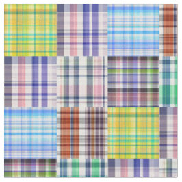 Patchwork Look #1 Preppy Madras Style Kariert Sz6 Stoff