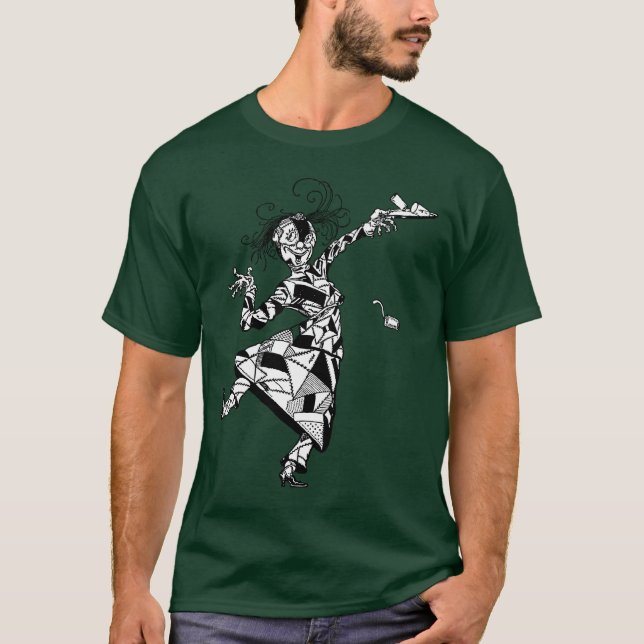 Patchwork-Mädchen von Unze T-Shirt (Vorderseite)
