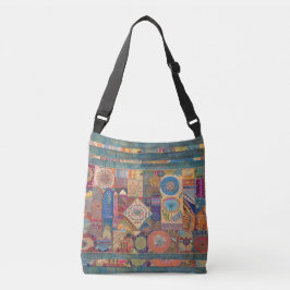 Patchwork Mandala Crosbody Tasche
