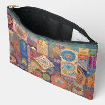 Patchwork Mandala Zippered Pouch
